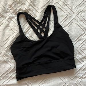 Black Lululemon Razorback Bra